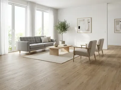 Designboden verlegen Wien - Moderner SPC Boden in Holzoptik