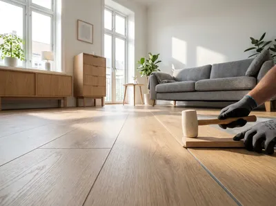 Laminat verlegen Wien - Moderner Laminatboden in Eichenoptik